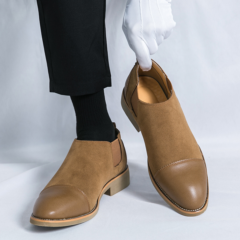 Men'S Formal Wear For Office - Sepatu Formal Retro Pria Hitam Coklat