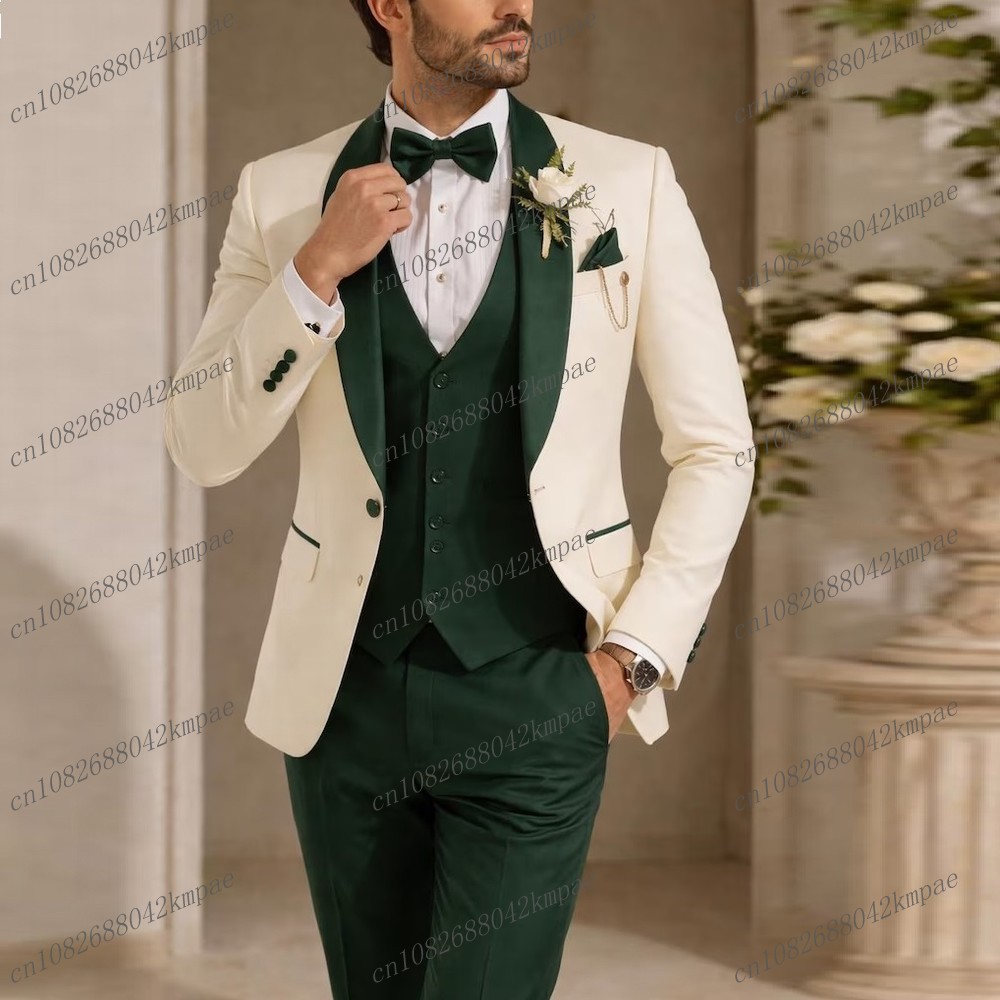 Men'S Formal Wear For A Wedding - Setelan Jas Pria Formal Warna Ivory