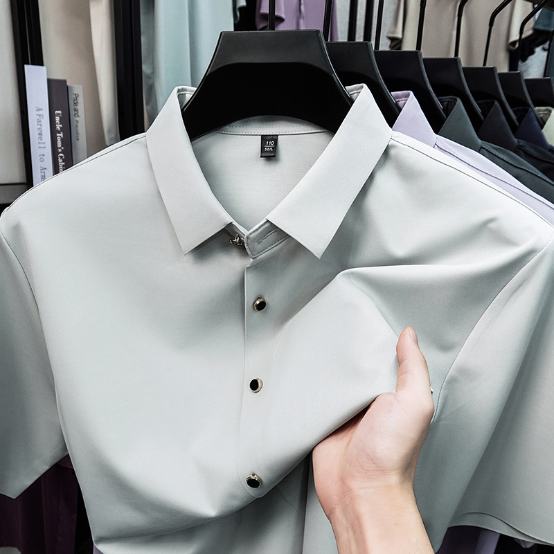 Men Formal Wear Summer - Kemeja Pria Kasual Musim Panas 2026,