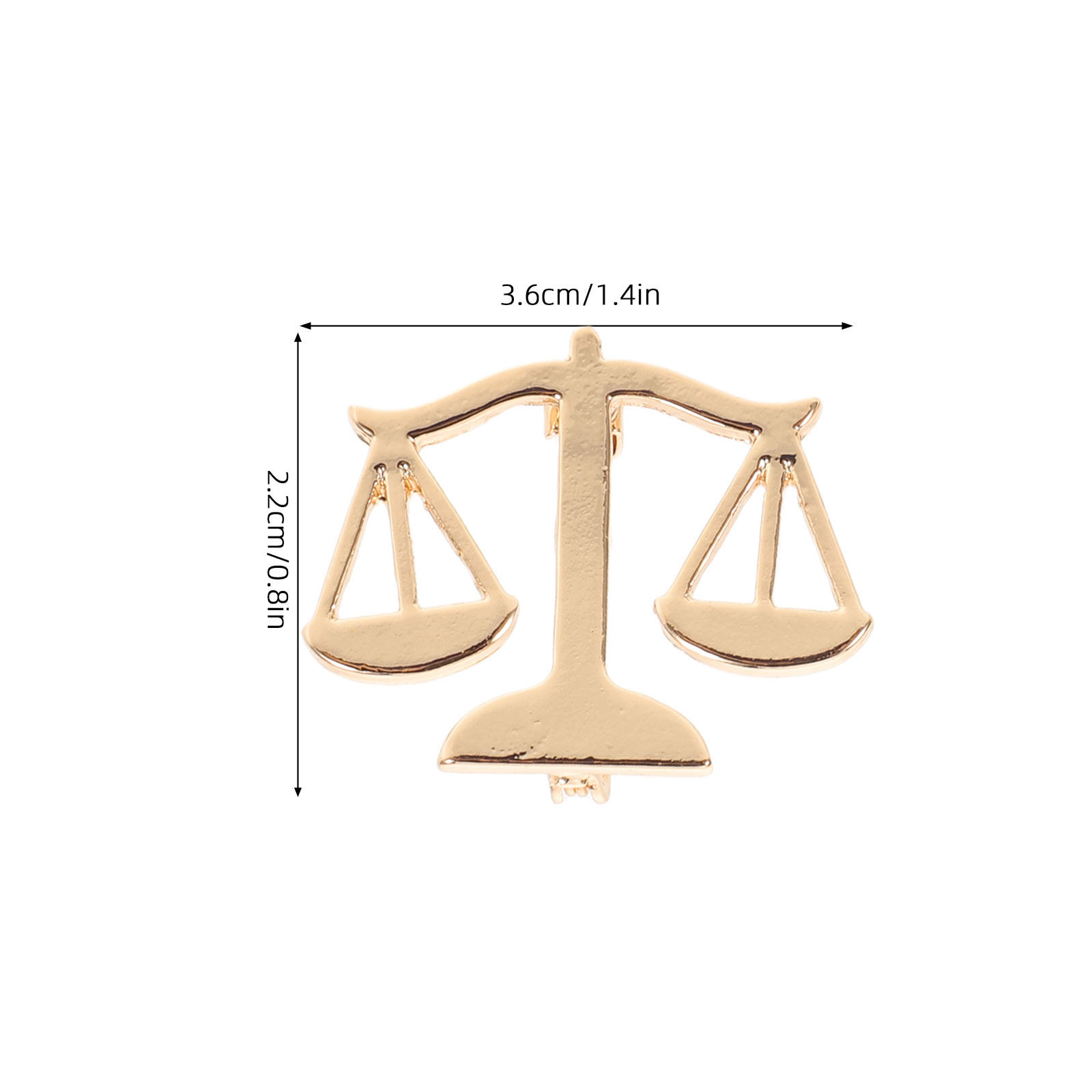 2Pcs Bros Pin Pengacara Logam  - Scale - Men Formals & Ethnic Wear ulasan dan harga