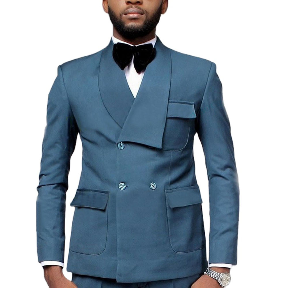 Celana Blazer Biru Danau Kanci - Men Formal Party Wear Dress ulasan dan harga
