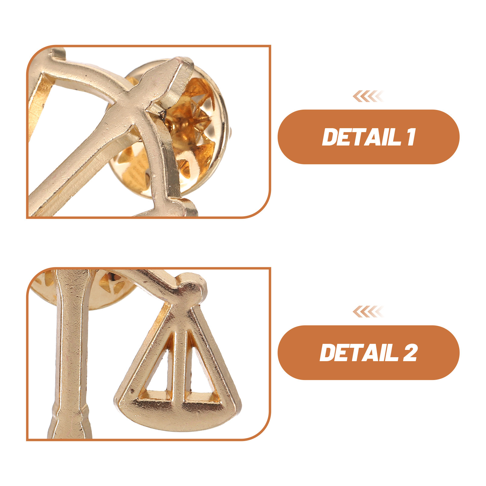 6Pcs Bros Pin Timbangan Libra  - Scale - Men Formals & Ethnic Wear ulasan dan harga