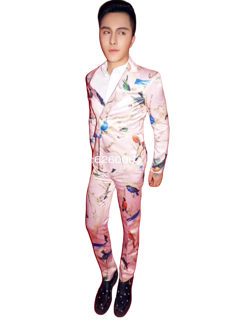Kostum Setelan Motif Burung Me - Men Formal Party Wear Dress ulasan dan harga