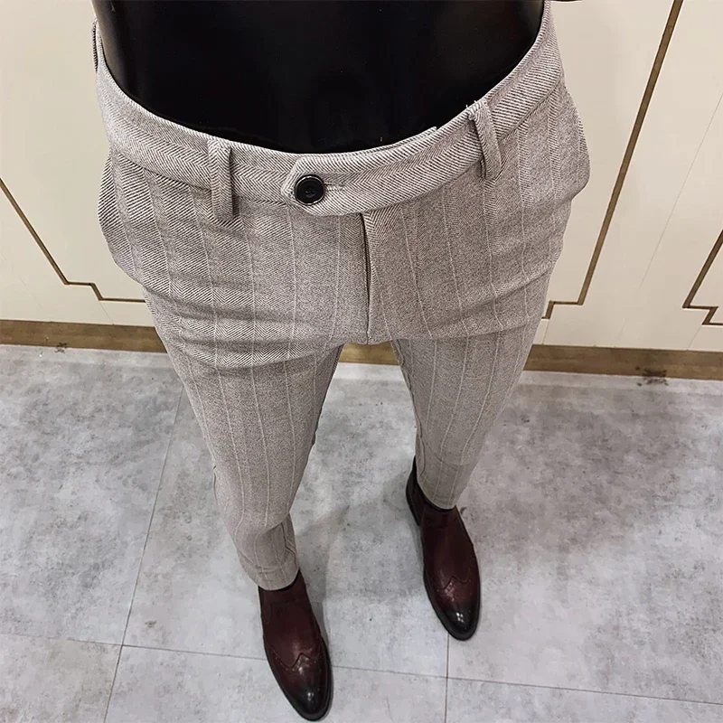 Celana setelan wol tebal pria, - Men'S Formal Wear For Office ulasan dan harga