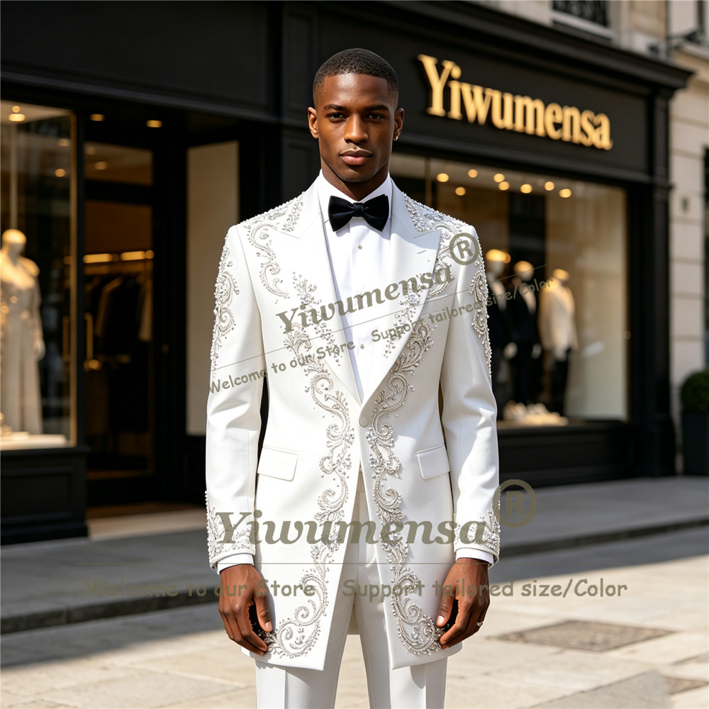 Jas Pria Bordir Kristal Buatan - Men'S Formal Wear For A Wedding ulasan dan harga