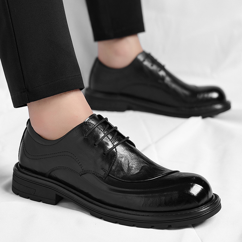 Sepatu Kulit Asli Coklat Mengk - Men'S Formal Wear For Office ulasan dan harga