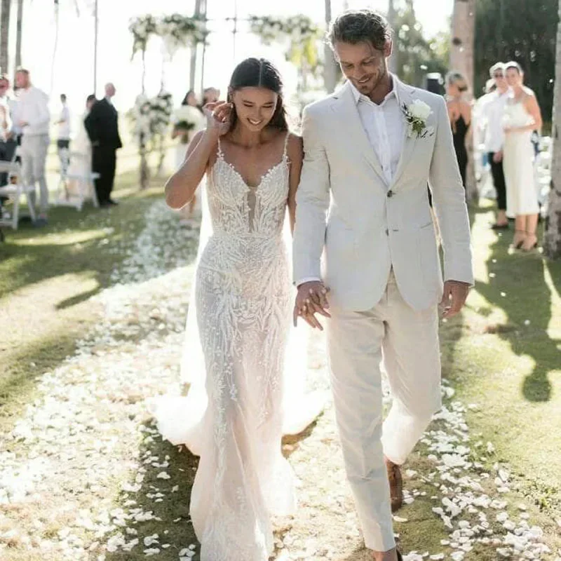 Linen tuksedo pernikahan pria, - Men Formal Wear Summer ulasan dan harga