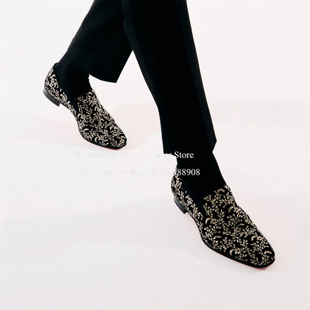 Sepatu Slip On Beludru Sutra H - Men Formal Party Wear Dress ulasan dan harga