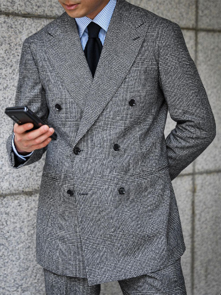 Setelan Pria Kotak-kotak Bisni - Men'S Formal Wear For A Wedding ulasan dan harga