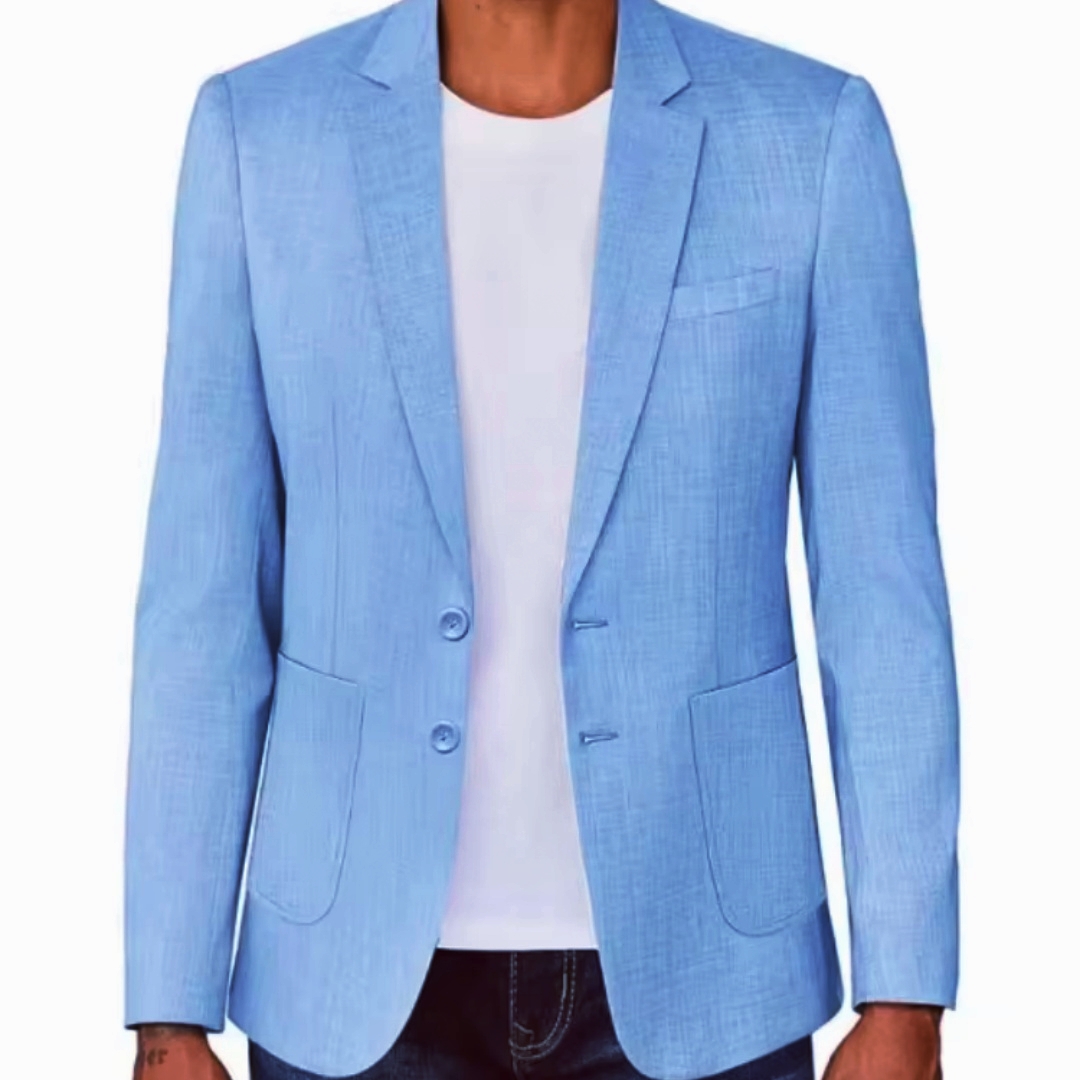 Blazer Linen Pria Slim Fit War - Men Formal Wear Summer ulasan dan harga