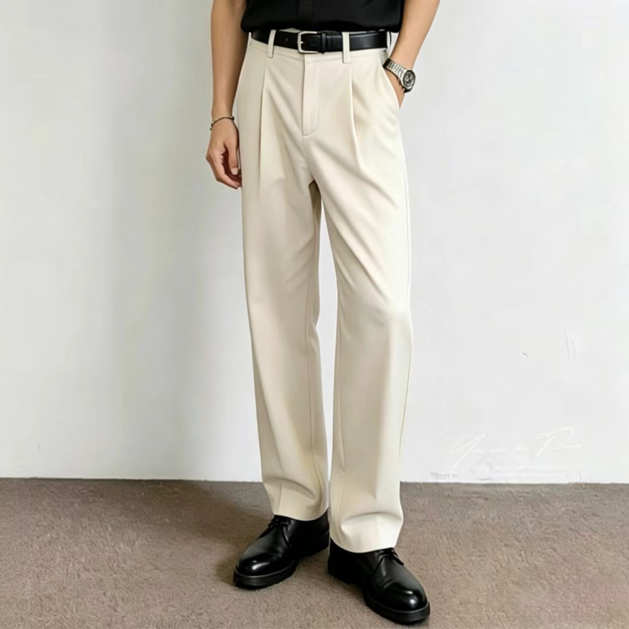 Celana Panjang Pria Tipis Puti - Men Formal Wear Summer ulasan dan harga